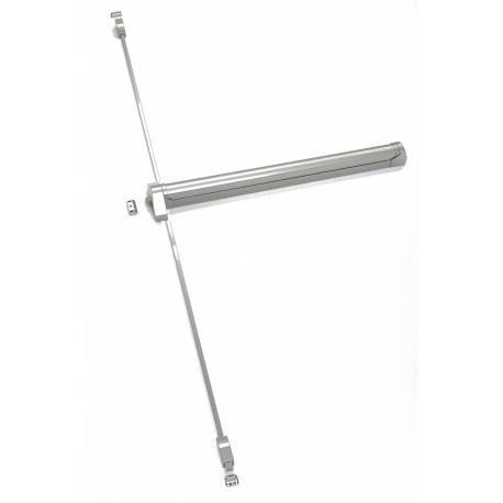 Fermeture anti-panique applique FLEXIT B, 2/3 points, barre 860, Blanc