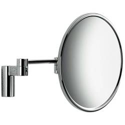 Miroir grossissant (3x) mural+platine métal, chromé, COMPLEMENTS