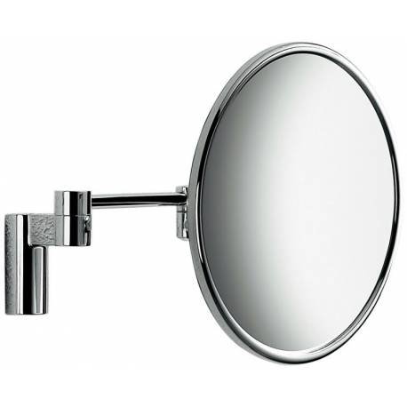 Miroir grossissant (3x) mural+platine métal, chromé, COMPLEMENTS