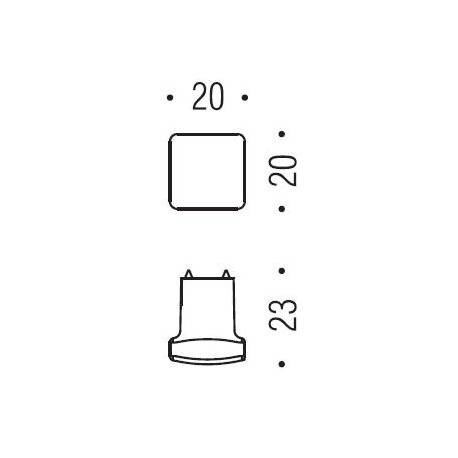 Bouton de meuble F526, chromé sat