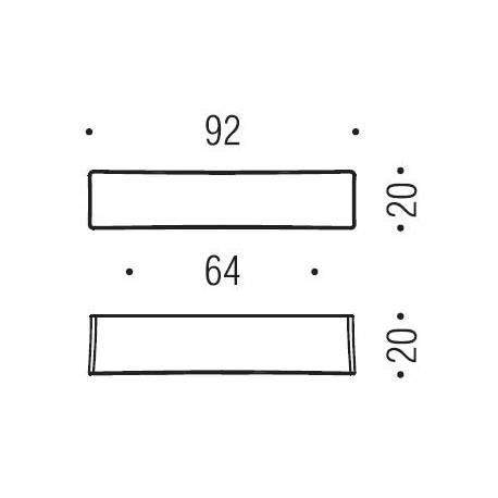 Poignée de meuble F114/C, entraxe 64 mm, chromé sat
