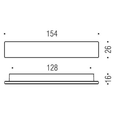 Poignée de meuble F108/E, entraxe 128 mm, chromé sat