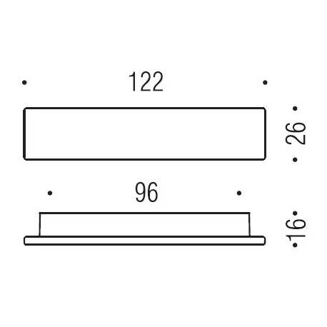 Poignée de meuble F108/D, entraxe 96 mm, chromé