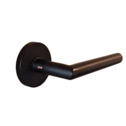 Paire de béq. sur rosaces rondes à visser, L90 16 mm Project 05, noir mat 19G.