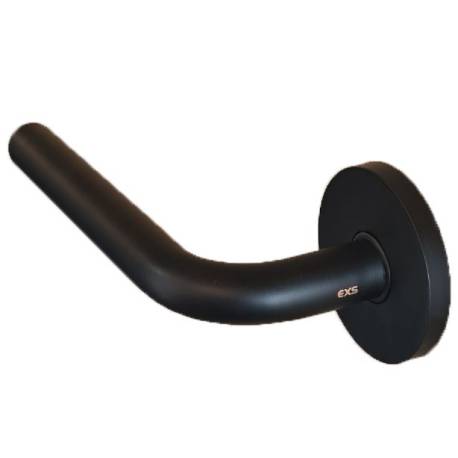 Paire de béq. sur rosaces rondes à visser, L16 mm Project 01, noir mat 19G.