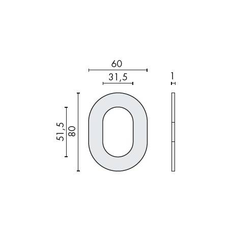 Rosace protecteur de cylindre A2P**, inox brossé 304