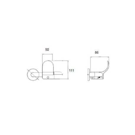 Jeu d'accessoires thermoformés en nylon antibactérien pour ouverture au coude