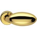 Paire de béquilles ROBOT 75 sur rosace ronde, zirconium gold HPS