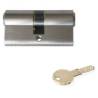 Cylindre européen EXS 4000 2 entrées 31.5x31.5 nickelé mat 3 clés