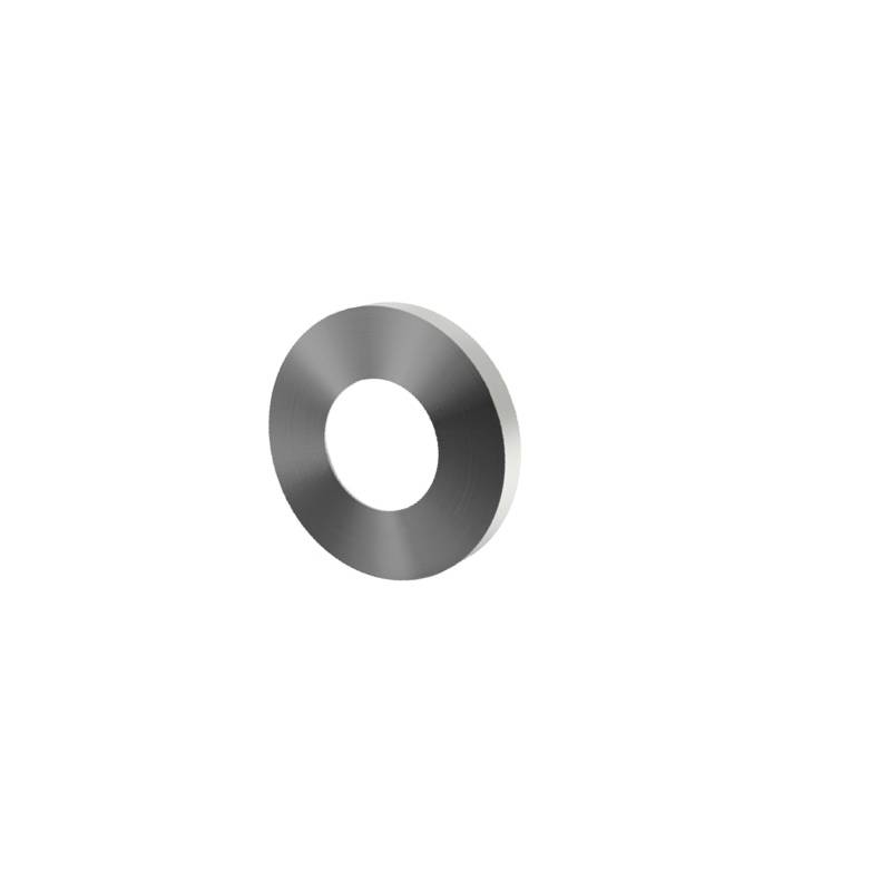 Unité de rosace gaine technique (trou de 16 mm) série Project, inox brossé 304