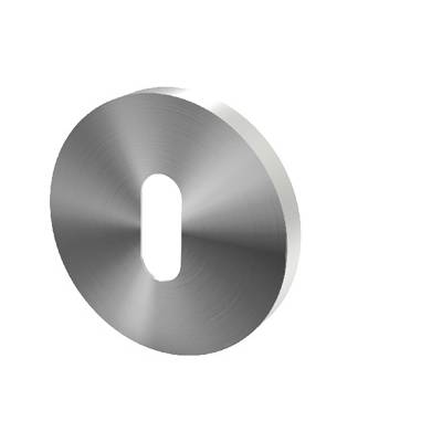 Paire de rosaces clé L D:53 mm série Project,finition inox brossé 304