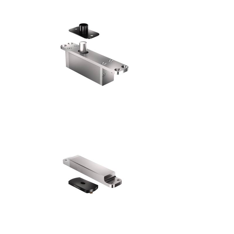 Ensemble pivots ST ONE/TP70 18mm + plaques rectangulaires noires