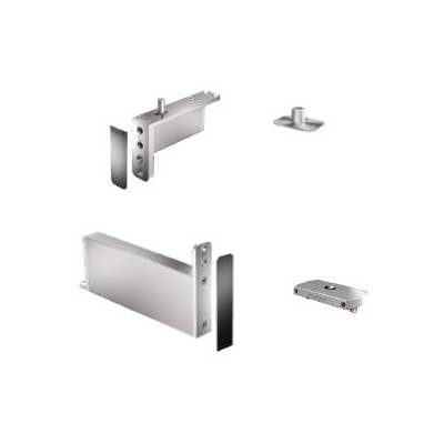 Ensemble pivot Système M+ réf. STM+40-F/TP40  avec plaque rectangulaire inox