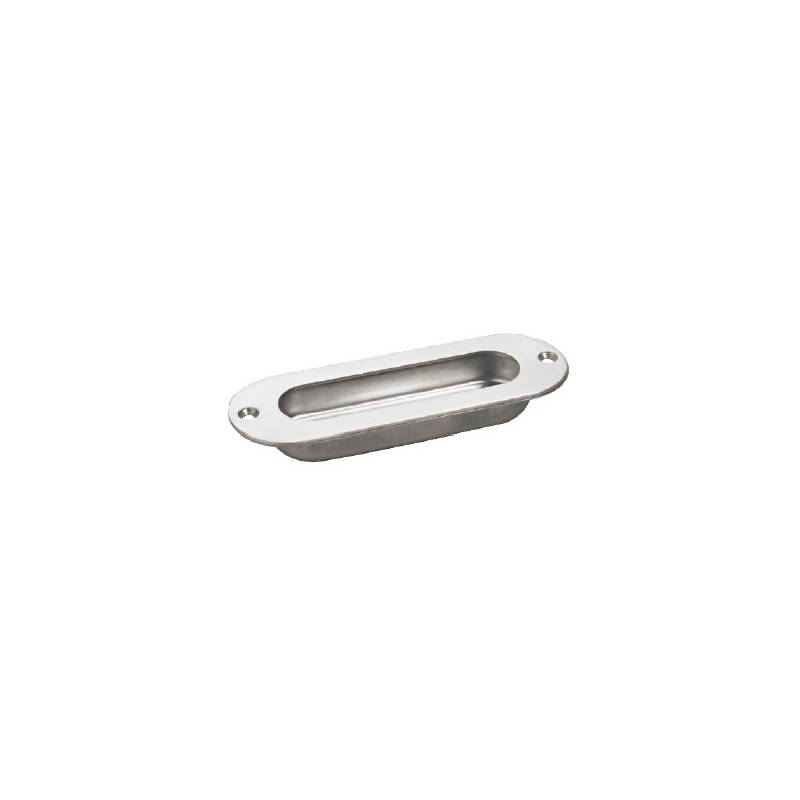 Cuvette ovale encastrée, inox brossé 304