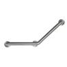 Barre d'appui coudée à 135° gauche, inox brossé 304