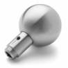Bouton boule fixe, inox brossé 316