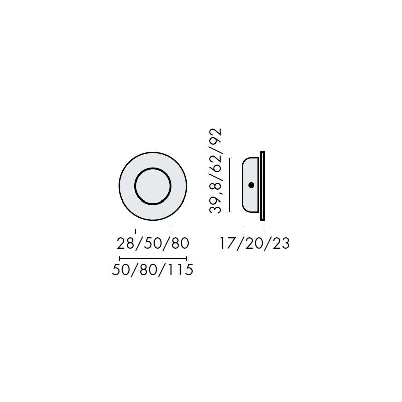 Cuvette ronde encastrée Ø 115 mm, inox brossé 316