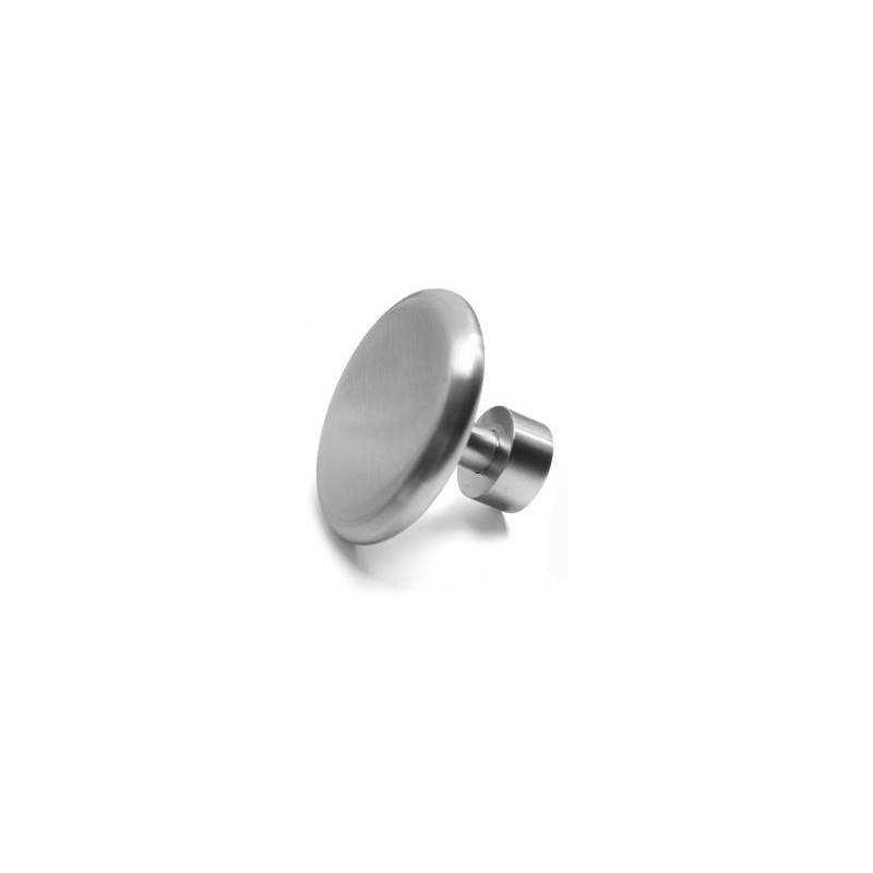 Patère Ø 80 mm, inox brossé 316