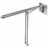 Barre d'appui rabattable, longueur 850 mm, inox brossé 316
