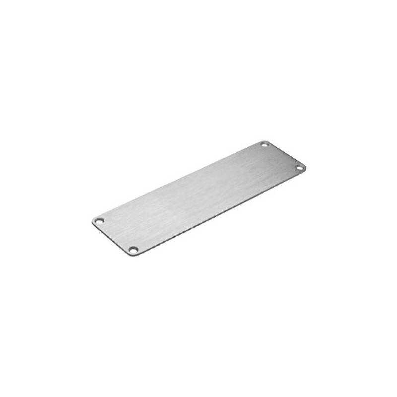 Unité de plaque de poussée rectangulaire 60x210x2 mm, inox brossé 316