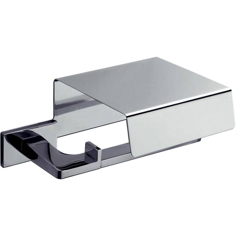 Dérouleur papier WC avec couvercle, chromé, LOOK