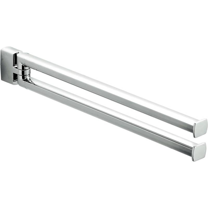 Porte-serviette double orientable 350 mm, chromé, LULU