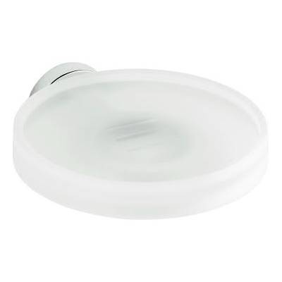 Porte-savon mural, chromé/verre, NORDIC