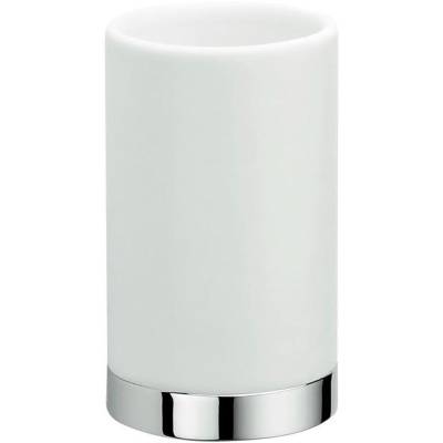 Porte-verre à poser, chromé/blanc, NORDIC