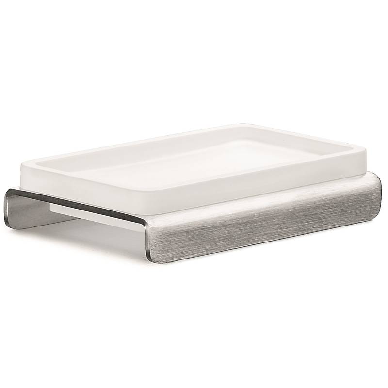 Porte-savon à poser, inox/verre, OVER