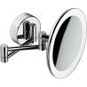 Miroir grossissant (3x) avec LED mural, chromé, COMPLEMENTS