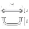 Barre d'appui 305 mm, chromé, COMPLEMENTS