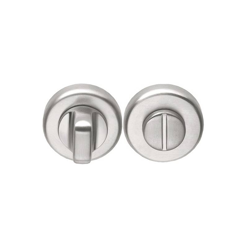 Paire de rosaces rondes conda sans voyant (BR), chromé mat