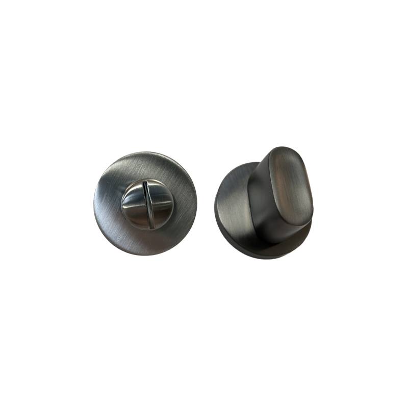 Paire de rosaces rondes conda sans voyant (BCF), grafite mat