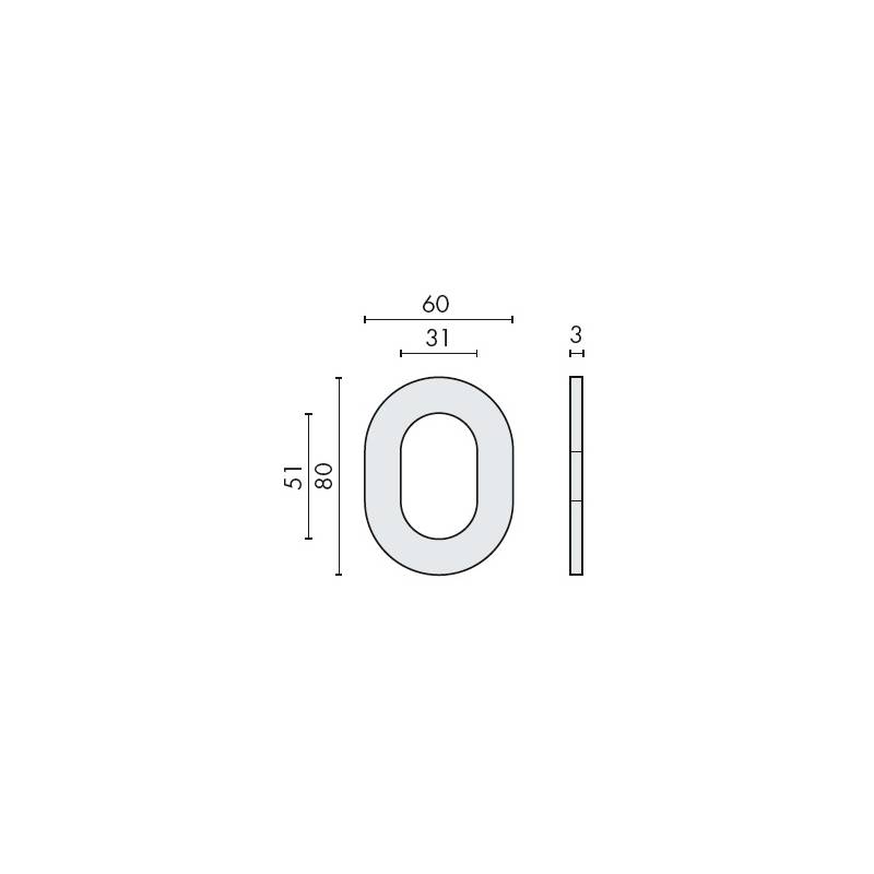 Rosace extérieure ovale protecteur de cylindre A2P**, chromé