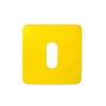 Paire de rosaces carrées MOOD ONE/DUE clé L (CR),C09 jaune citron