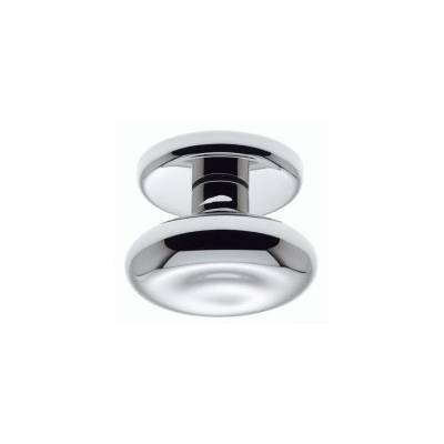 Bouton fixe ROUND 35, Ø 80 mm sur rosace ronde, chromé