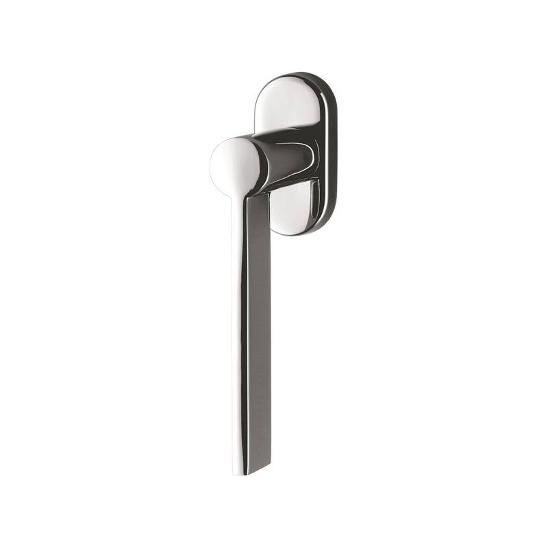 Béquille de fenêtre TOOL sur rosace ovale , chromé mat