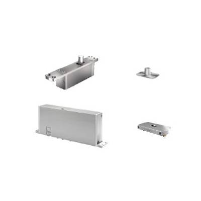 Ensemble pivot Système M+ réf. STM+G/TP70 avec plaque rectangulaire inox