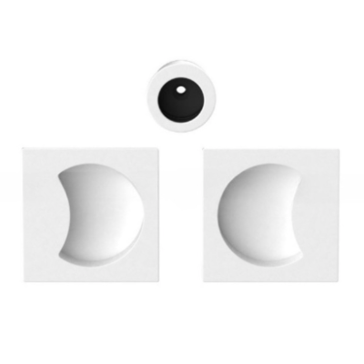 Cuvette encastrée MOOD Q carré 57 mm, C01 Blanc