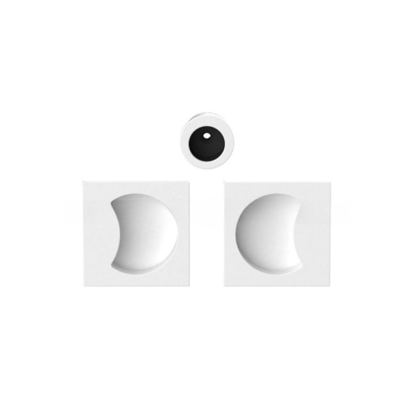 Cuvette encastrée MOOD Q carré 57 mm, C01 Blanc