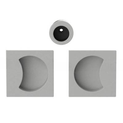 Cuvette encastrée MOOD Q carré 57 mm, C04 Silver