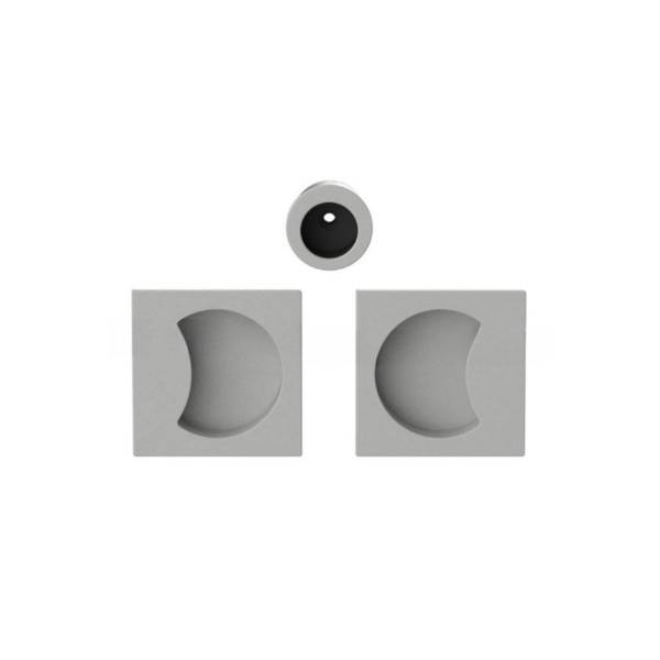 Cuvette encastrée MOOD Q carré  57 mm, C04 Silver