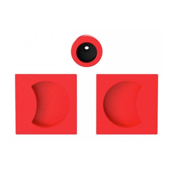 Cuvette encastrée MOOD Q carré  57 mm,C07 Rouge framboise