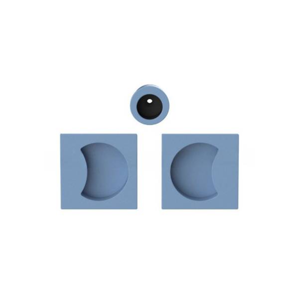 Cuvette encastrée MOOD Q carré 57 mm,C06 Bleu océan