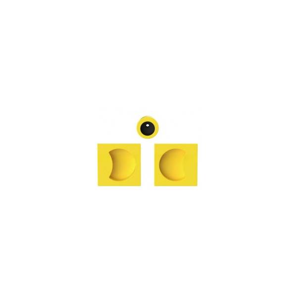 Cuvette encastrée MOOD Q carré 57 mm,C09 Jaune citron