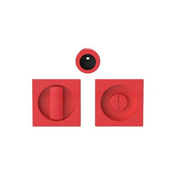 Cuvette encastrée MOOD Q carré 57 mm sans serrure ,C07 Rouge framboise