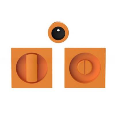 Cuvette encastrée MOOD Q carré 57 mm sans serrure ,C08 Orange sunset