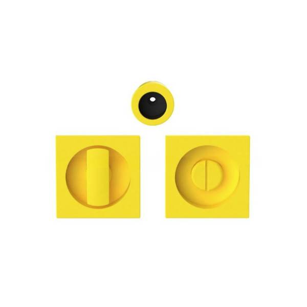 Cuvette encastrée MOOD Q carré 57 mm sans serrure ,C09 Jaune citron