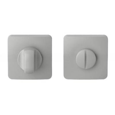 Paire de rosaces carrées  conda MOOD ONE Q sans voyant (CR), C04 Silver