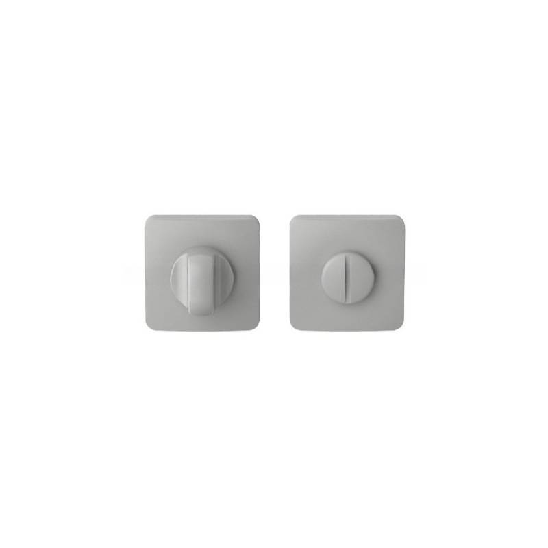 Paire de rosaces carrées  conda MOOD ONE Q sans voyant (CR), C04 Silver
